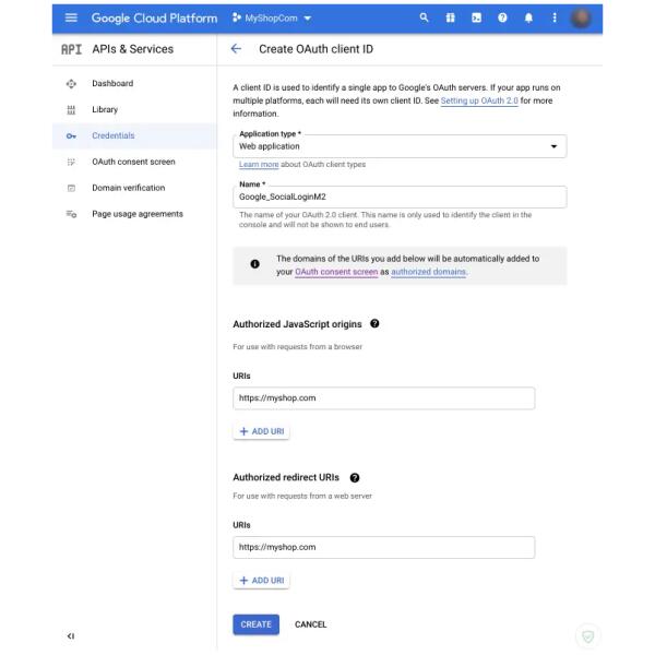 Social login