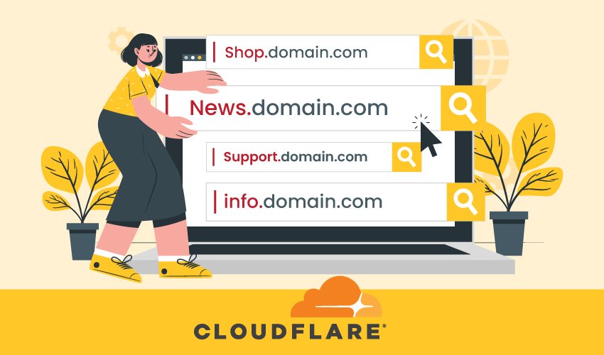 การสร้าง subdomain record ใน Cloudflare
