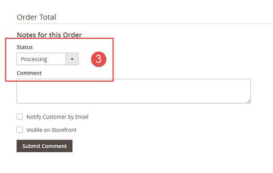 การจัดการคำสั่งซื้อ Magento 2