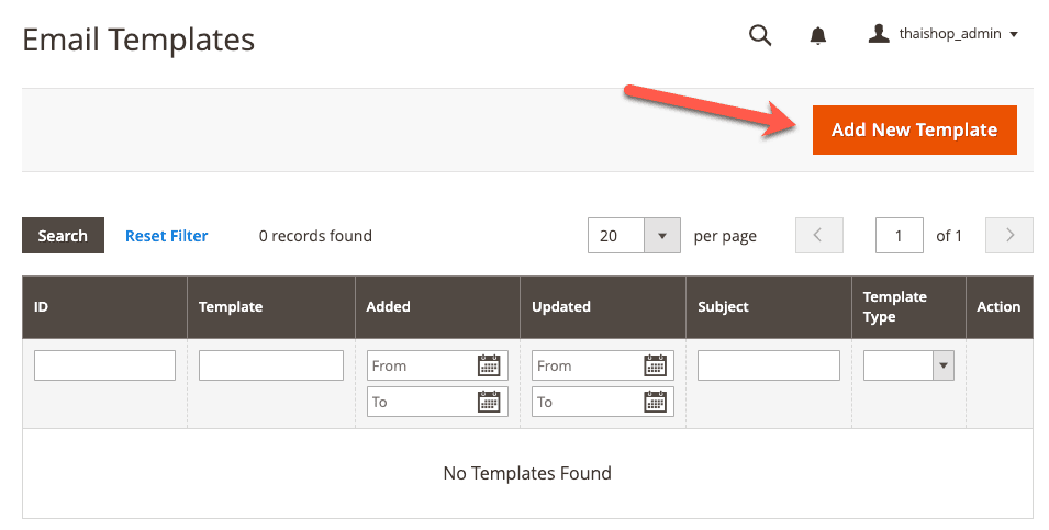 วิธีการแก้ไข Template Email